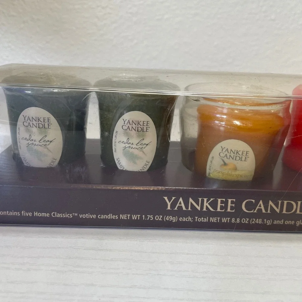 Yankee Candle RETIRED Votive Set Unisex OS Multicolor 5 Candles 1 Holder Sampler